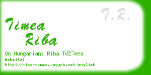 timea riba business card